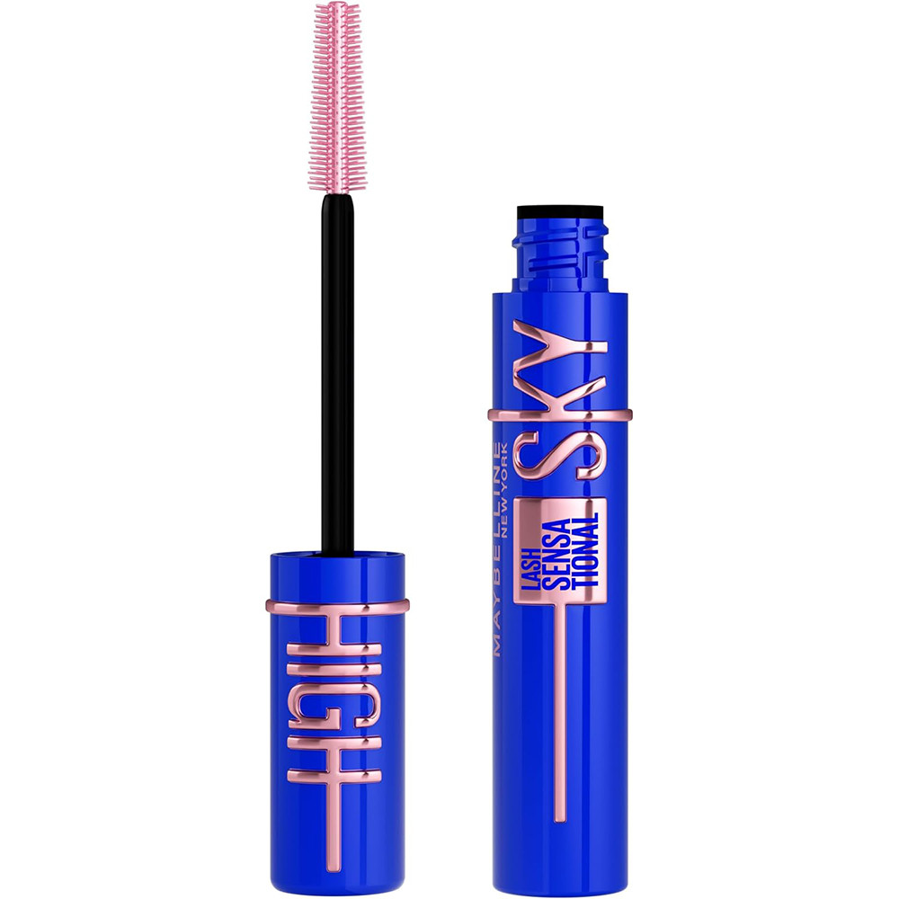 Maybelline-Lash-Sensational-Sky-High®-Washable-Lengthening-Volumizing-Mascara.jpg ریمل بلند کننده و حجم دهنده اسکای های میبلین رنگ آبی مدل Lash Sensational Lengthening & Volumizing Mascara - تصویر 1