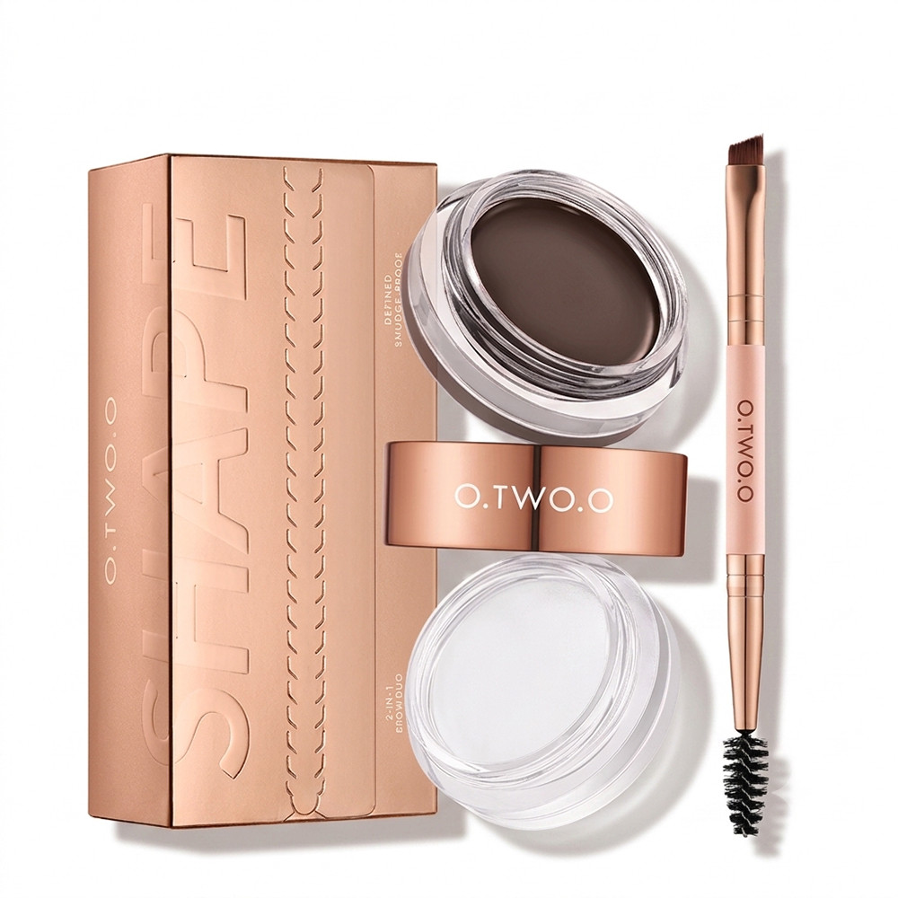 O.TWO_.O-2-IN-1-Eyebrow-Wax-Brow-Cream-Eyebrow-Enhancer-Supplier.jpg واکس و کرم ابرو دوکاره او تو او مدل 2 IN 1 Eyebrow Wax Brow Cream - تصویر 1