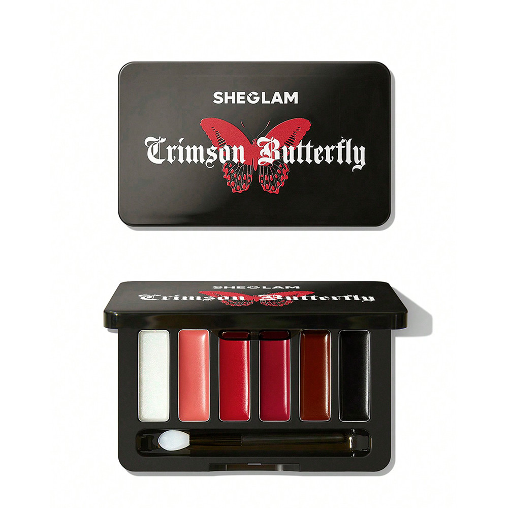 Phantoms-Kiss-Lip-Gloss-Palette.jpg پالت رژ لب پروانه ای شیگلم مدل Phantom’s Kiss Lip Gloss Palette - تصویر 1
